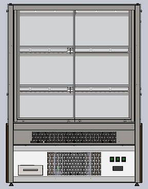 Витрина кондитерская Refettorio Crystal RKC21A-MV с 2 полками