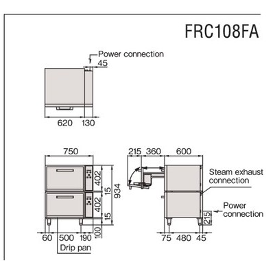 Автоматическая электрическая рисоварка Fujimak FRC108FA профессиональная двухъярусная