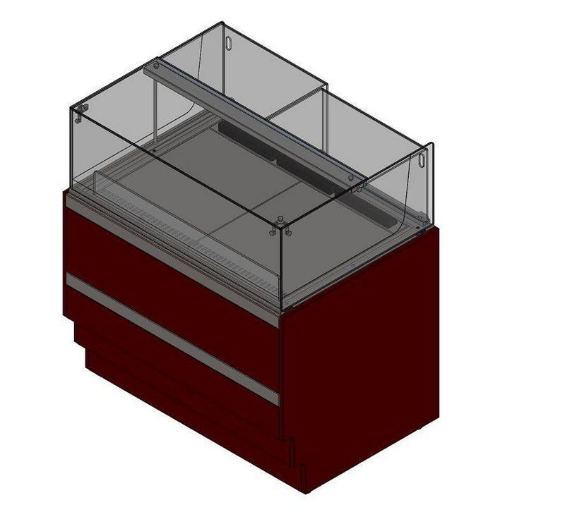 Прилавок кондитерский холодильный (динамика) RKC11A Crystal 950x700x1090мм