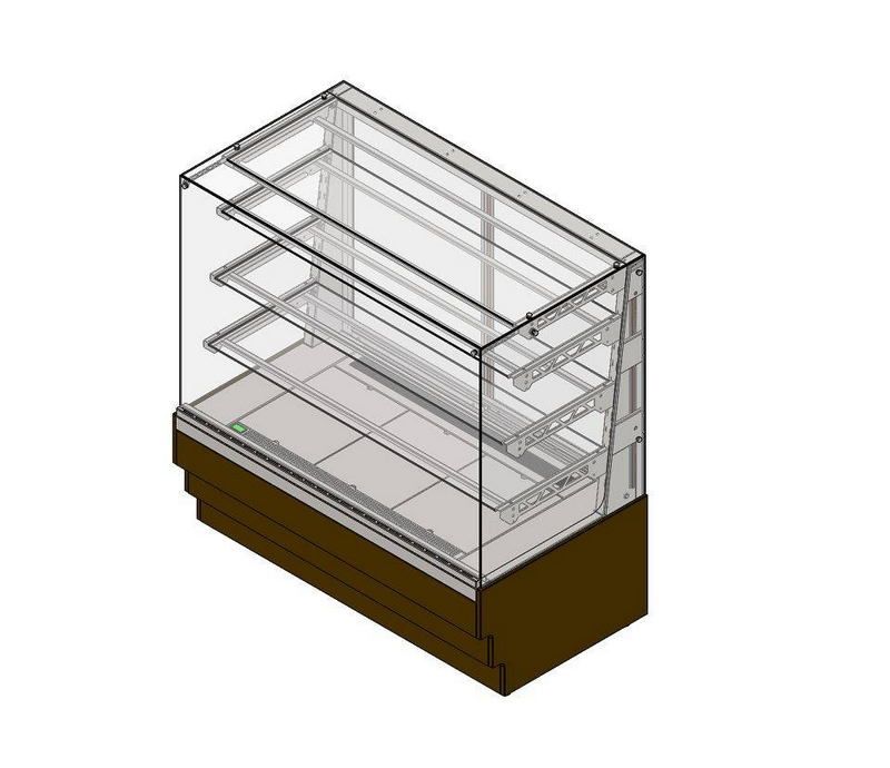 Витрина кондитерская холодильная закрытая (3 полки) RKC22A-MV Crystal 1250x700x1320мм