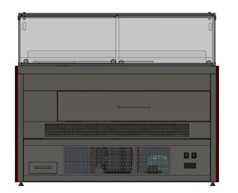Прилавок кондитерский холодильный (динамика) RKC12A Crystal 1250x700x1090мм