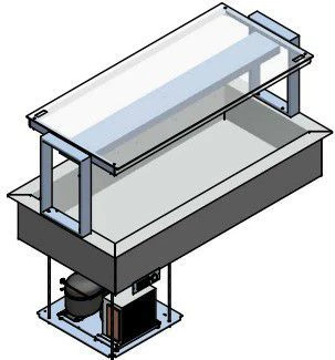 Стол охлаждаемый шведский Enofrigo DOGE SVT FISSA 1400 RF встр.