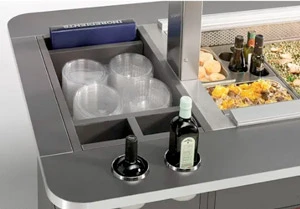 Стол охлаждаемый шведский Enofrigo FAST GOURMET ISOLA DOPPIA RF+RF 2000 A1FASTGORFRF20P