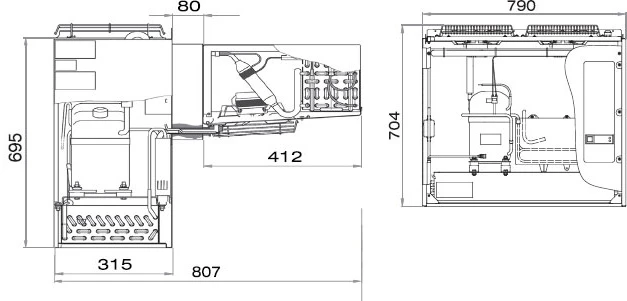 Низкотемпературный моноблок Polair MB 214 S