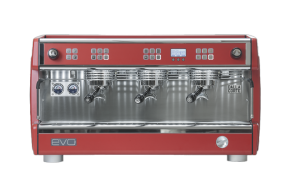 Эспрессо-кофемашина DALLA CORTE EVO2 (3 группы) Искрящийся красный