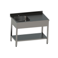 Стол производственный с мойкой, 900х600х850 мм