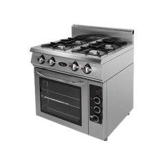Плита газовая 4-х горелочная с электрической духовкой Ф4ПДГ/800