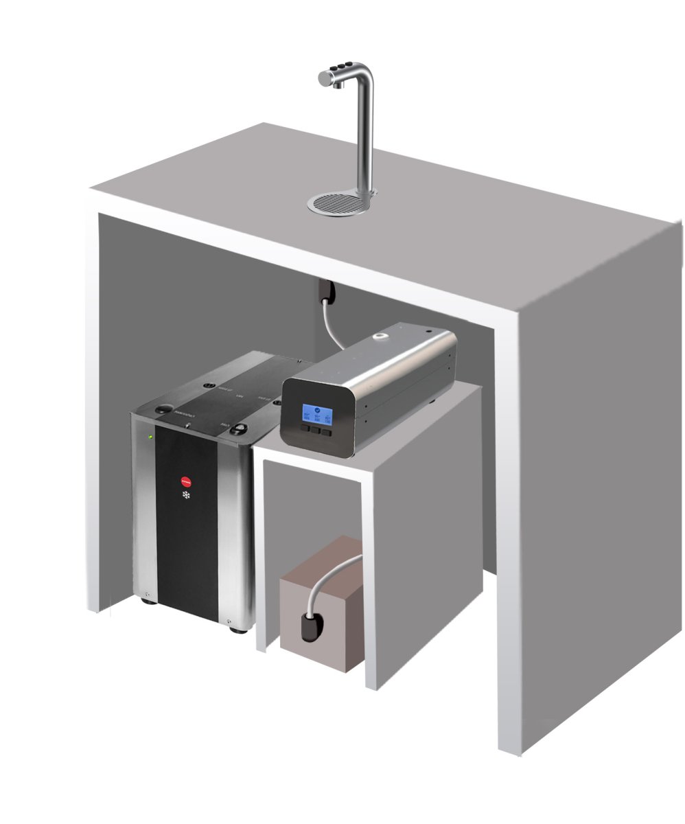 Система приготовления напитков из концентрата Pourd HANDS FREE