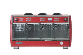 Эспрессо-кофемашина DALLA CORTE EVO2 HV (3 группы) Искрящийся красный