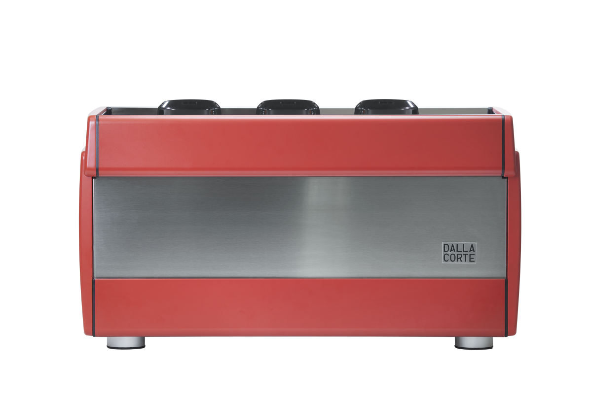 Эспрессо-кофемашина DALLA CORTE EVO2 HV (3 группы) Искрящийся красный