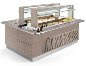 Стол охлаждаемый шведский Enofrigo FAST GOURMET ISOLA DOPPIA RF+RF 2000 A1FASTGORFRF20P