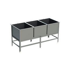 Ванна моечная сварная ВМС 15/5 3-секционная