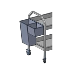 Ёмкость навесная на тележку для сбора посуды