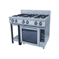 Плита газовая 6-ти горелочная Ф6ПДГ/800 с электрической духовкой