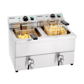 Фритюрница IMBISS II (2х8 л, с краном для слива масла)