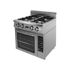 Плита газовая 4-х горелочная Ф4ПДГ/800 с комбинированной духовкой