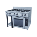 Плита газовая 6-ти горелочная Ф6ПДГ/800 с комбинированной духовкой