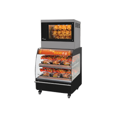 Витрина для самообслуживания с подогревом MDS 86-2 включающая гриль с простым ручным управлением TG 4-M